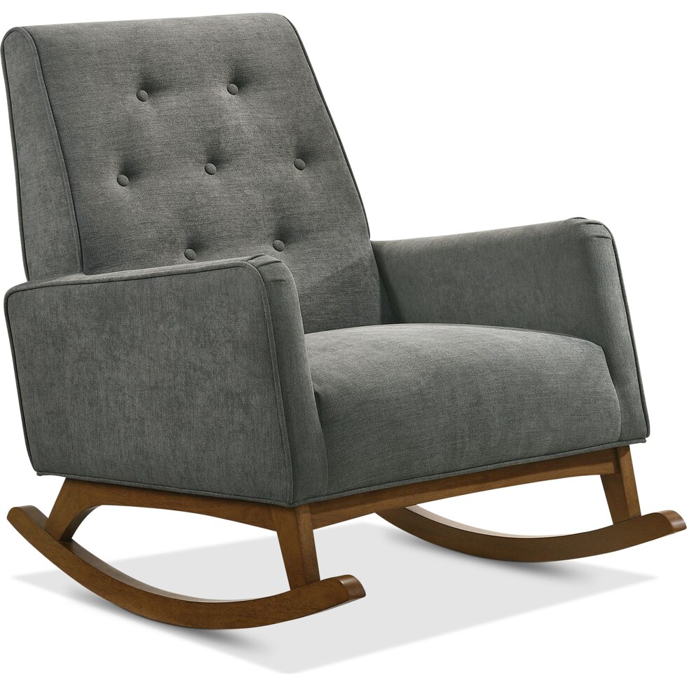 valdez gray accent chair   