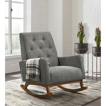valdez gray accent chair   