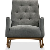 valdez gray accent chair   