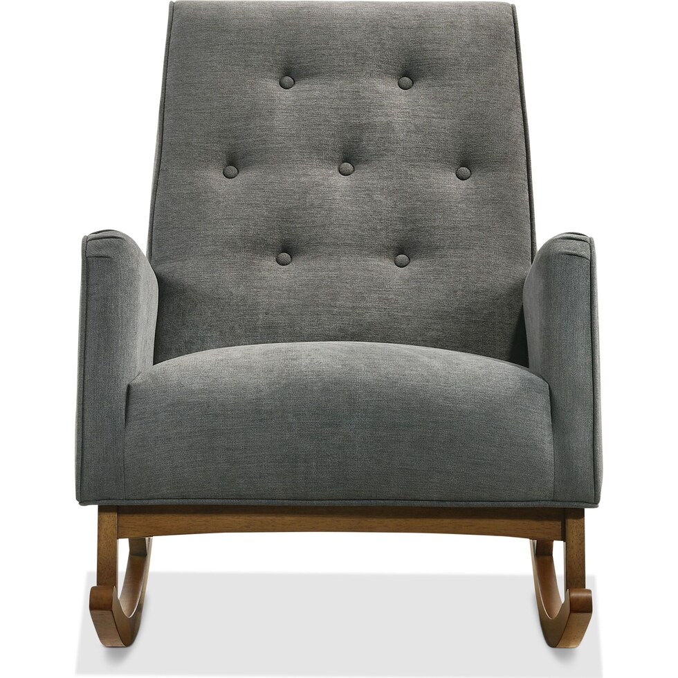 valdez gray accent chair   