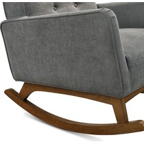 valdez gray accent chair   