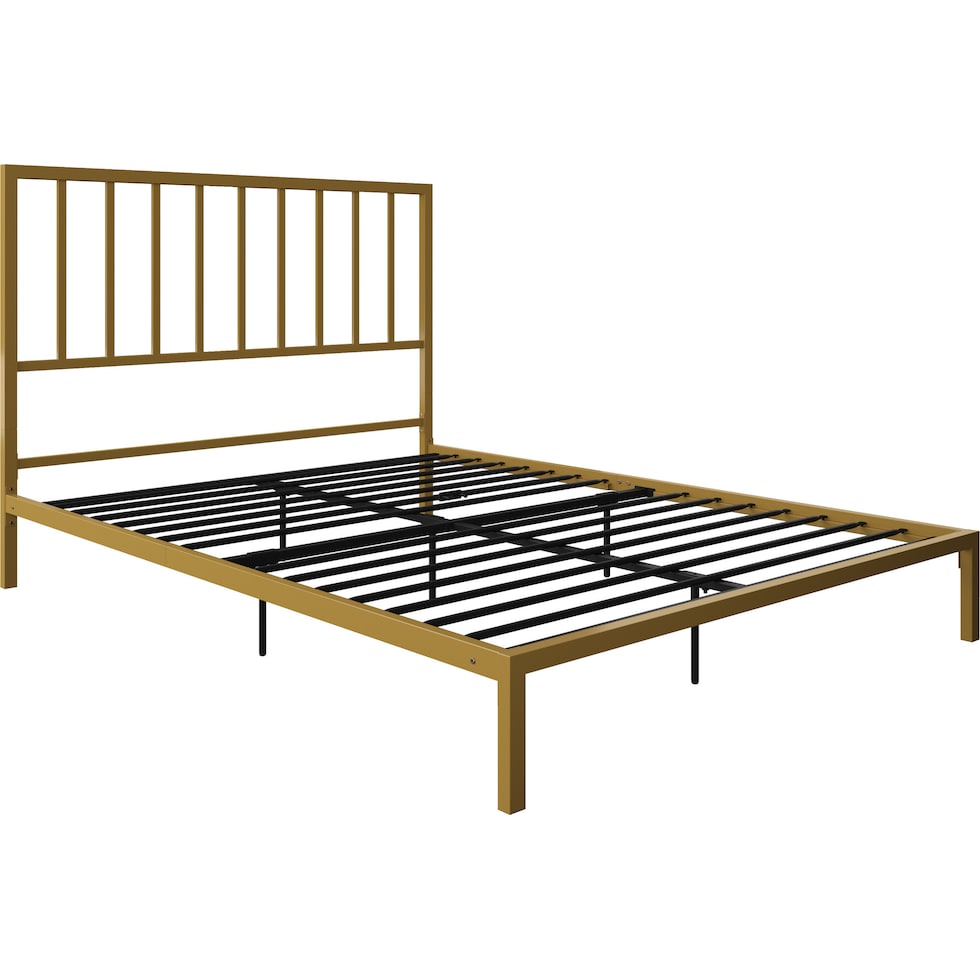 valeah gold queen bed   