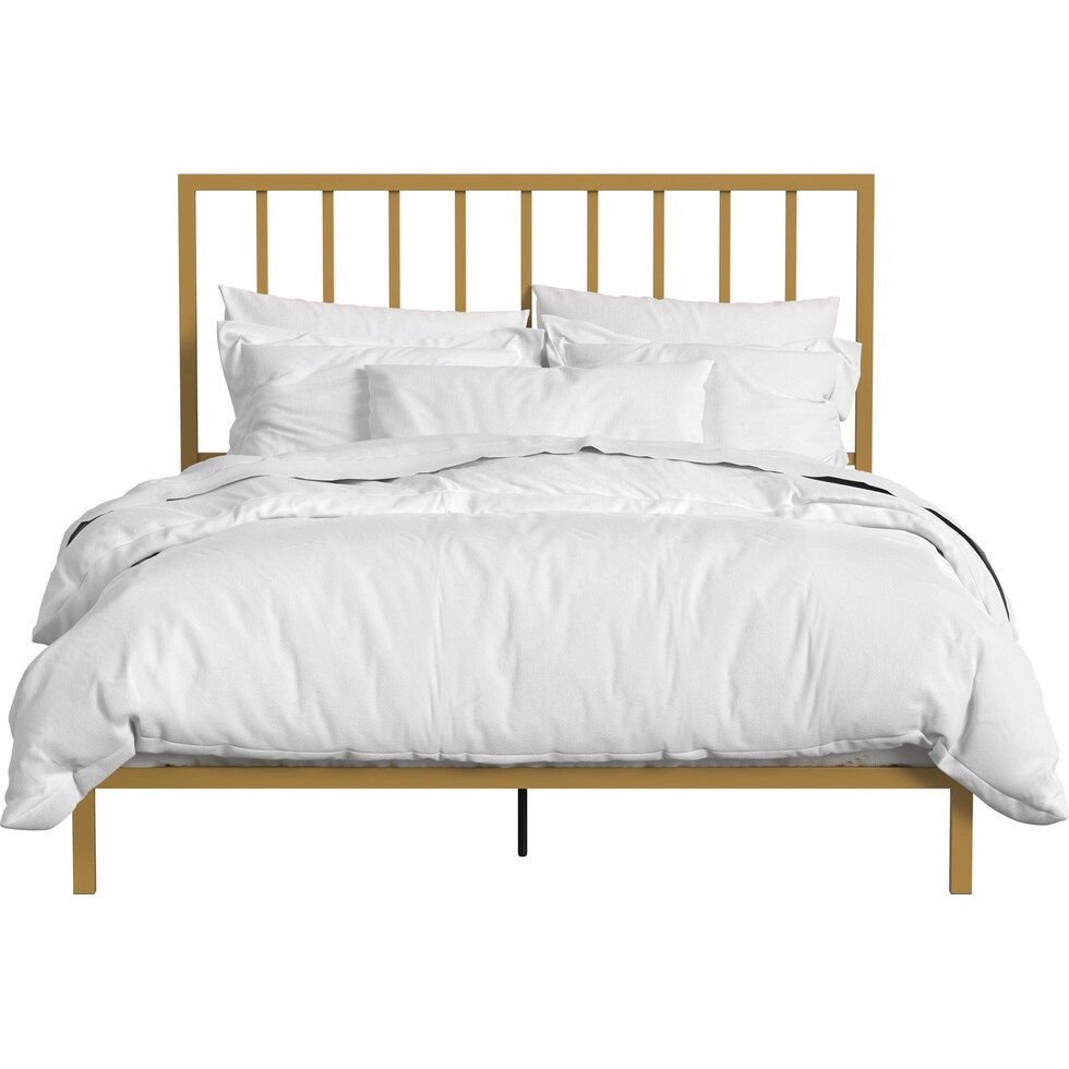 valeah gold queen bed   
