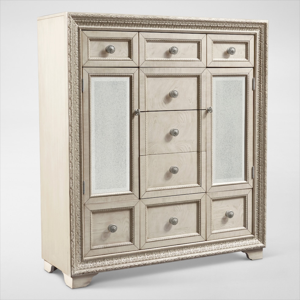 valentina champagne door chest web   