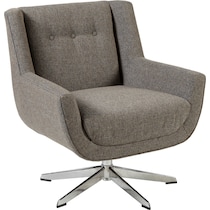 valentino gray swivel chair   