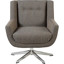 valentino gray swivel chair   