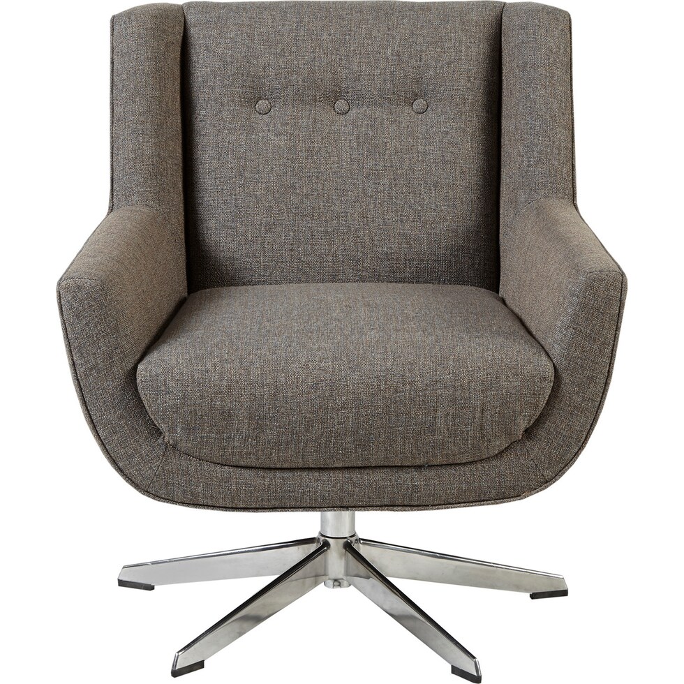 valentino gray swivel chair   