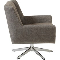 valentino gray swivel chair   