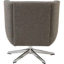 valentino gray swivel chair   