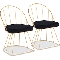 valerie black dining chair   