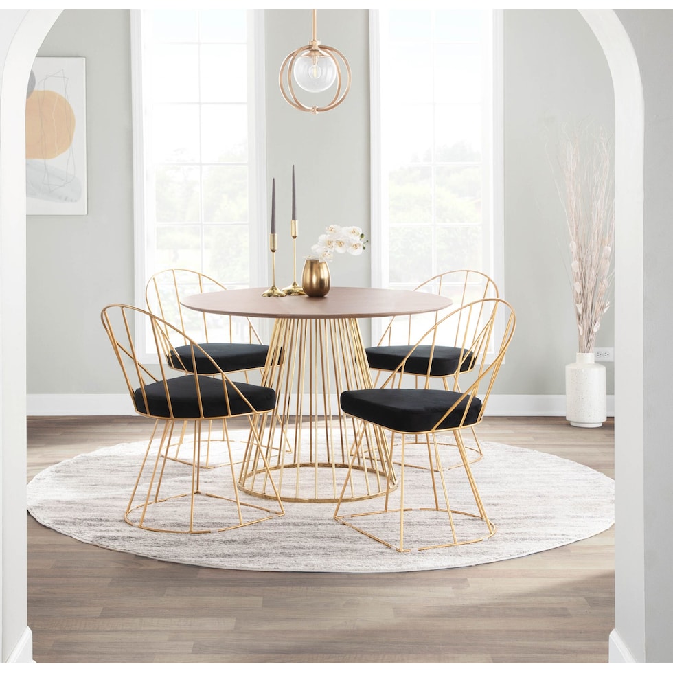 valerie black dining chair   