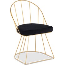 valerie black dining chair   