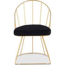 valerie black dining chair   