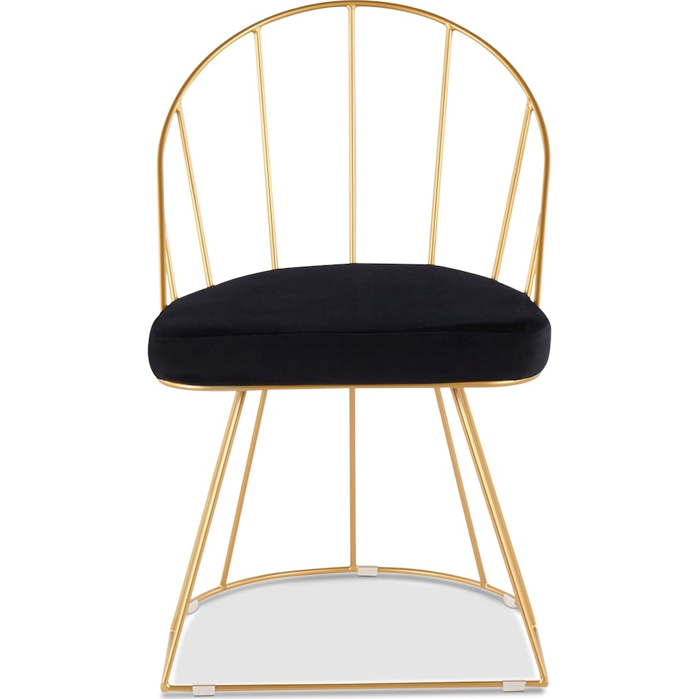 valerie black dining chair   