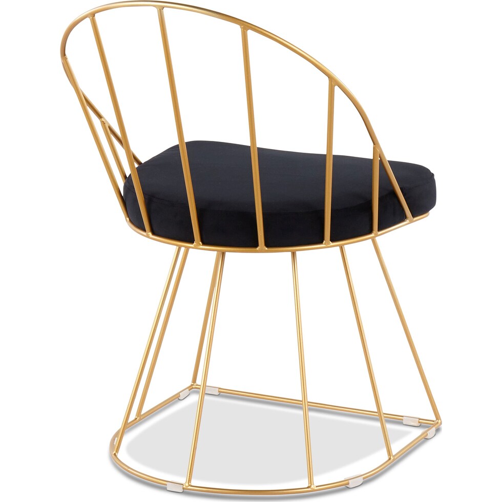 valerie black dining chair   