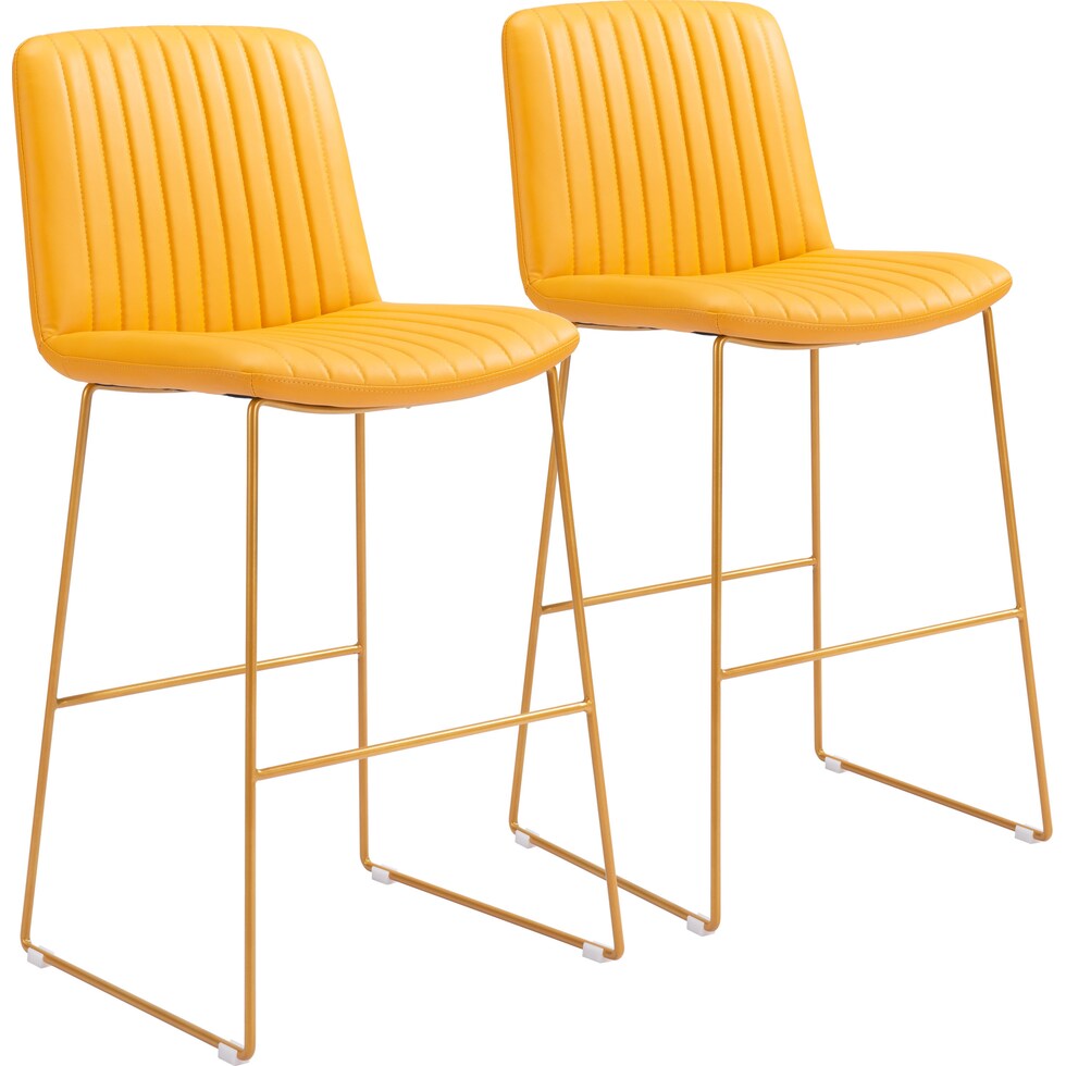 valleta yellow bar stool   