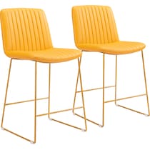 valleta yellow counter height stool   