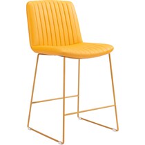 valleta yellow counter height stool   