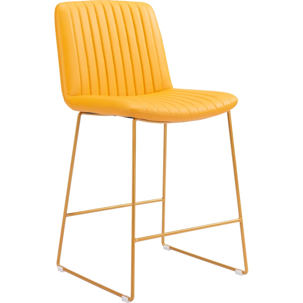 valleta yellow counter height stool   