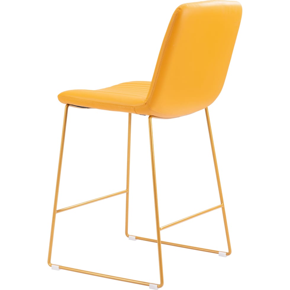 valleta yellow counter height stool   