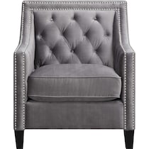 valo gray accent chair   