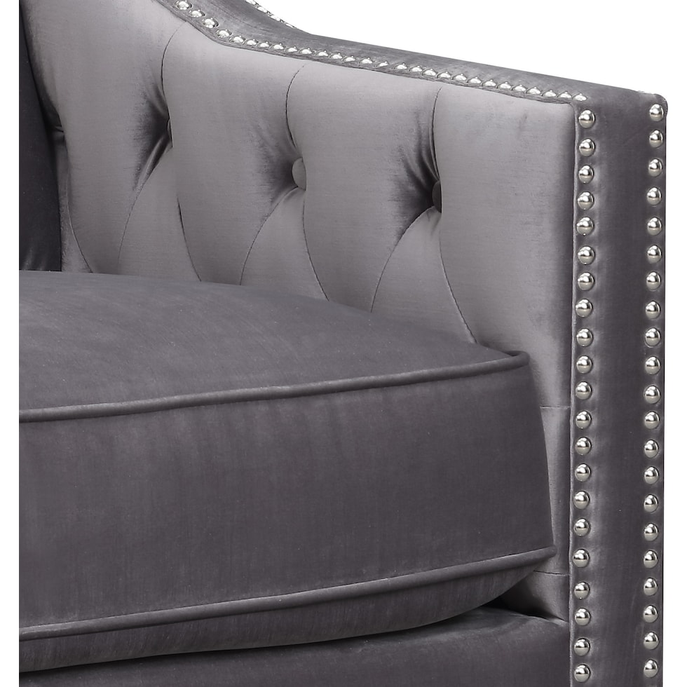 valo gray accent chair   