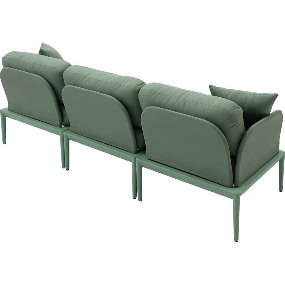 vancouver green  pc outdoor sofa   