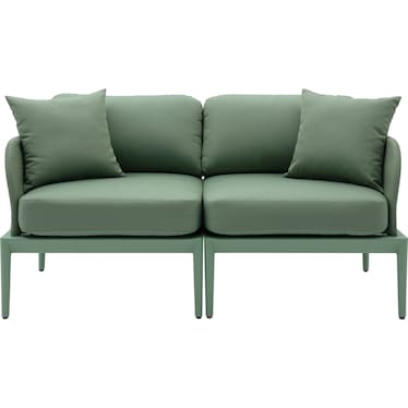 Vancouver 2-Piece Outdoor Modular Loveseat