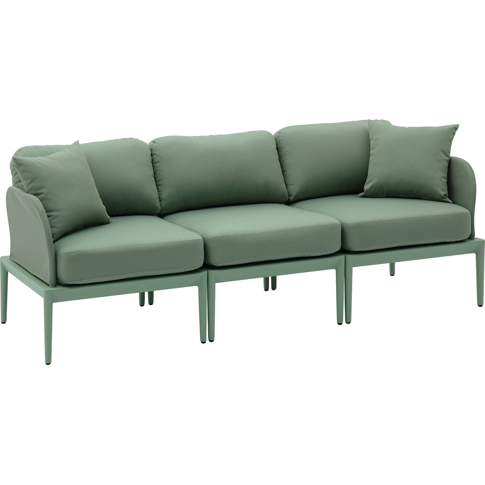 vancouver green outdoor sofa   