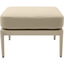 vancouver light brown outdoor ottoman   