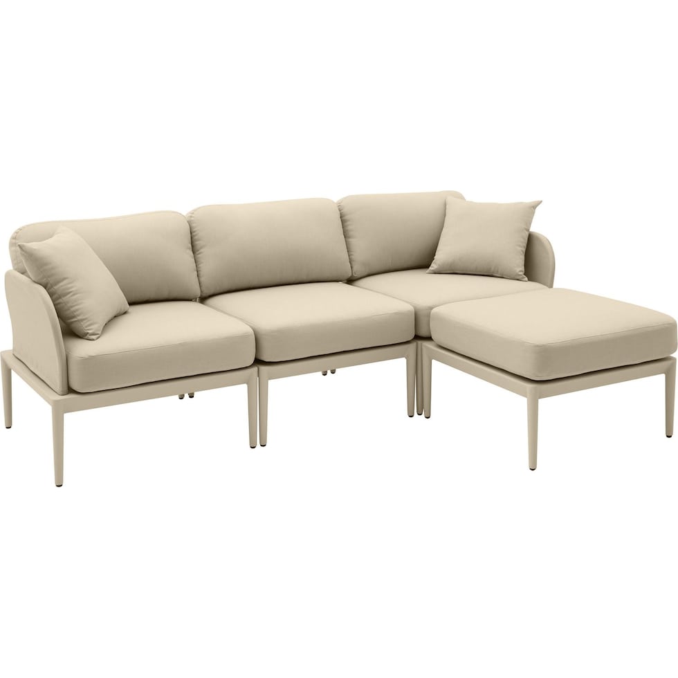 vancouver light brown outdoor sectional   