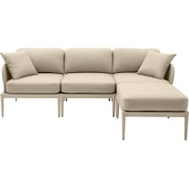vancouver light brown outdoor sectional   