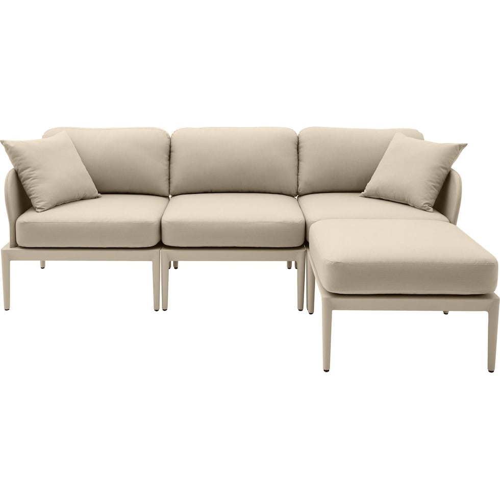 vancouver light brown outdoor sectional   