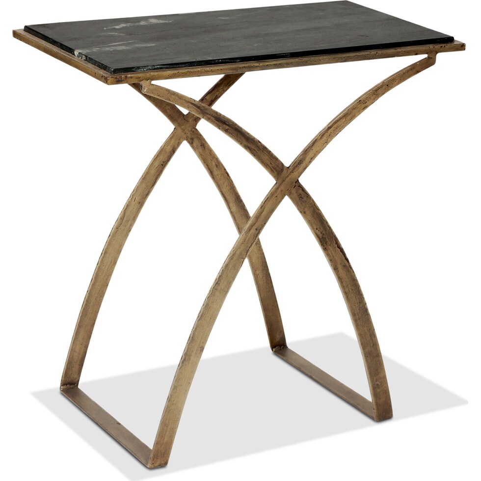 vanessa black side table   