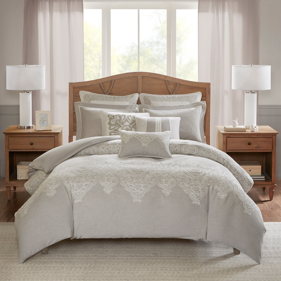 varley light brown king bedding set   