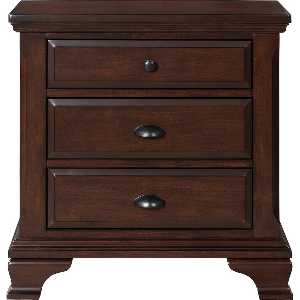 varsha dark brown nightstand   