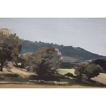 vast country white wall art   
