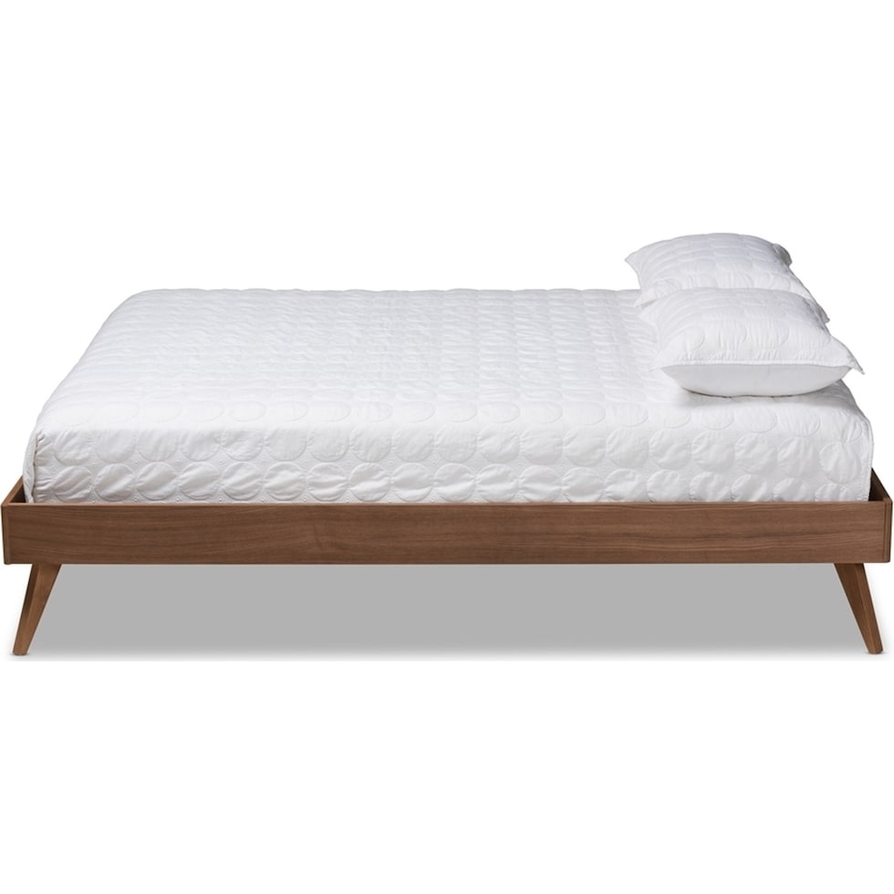 vega dark brown full bed   