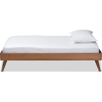 vega dark brown twin bed frame   