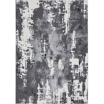 venezia white gray area rug  x    