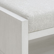 venice bedroom white bench   