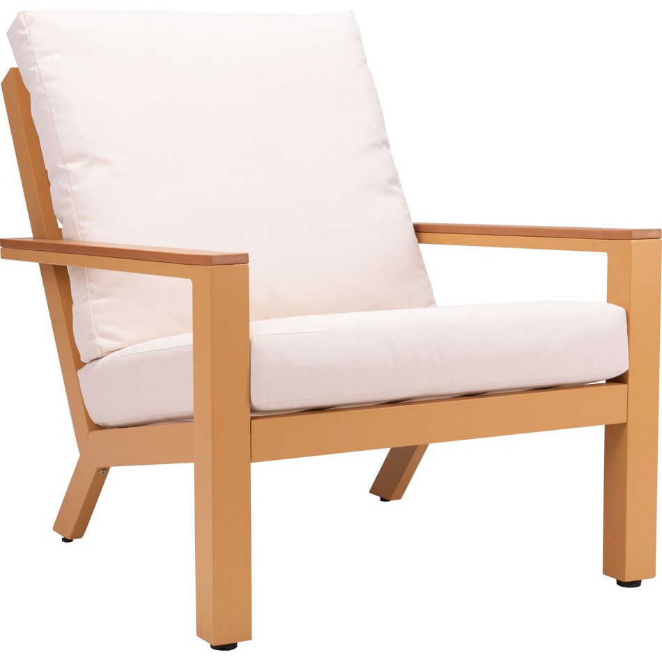 venice tan cream outdoor chair   