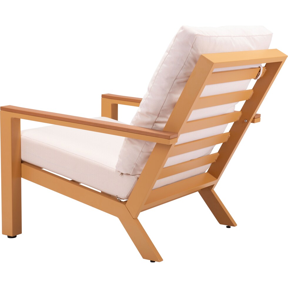 venice tan cream outdoor chair   
