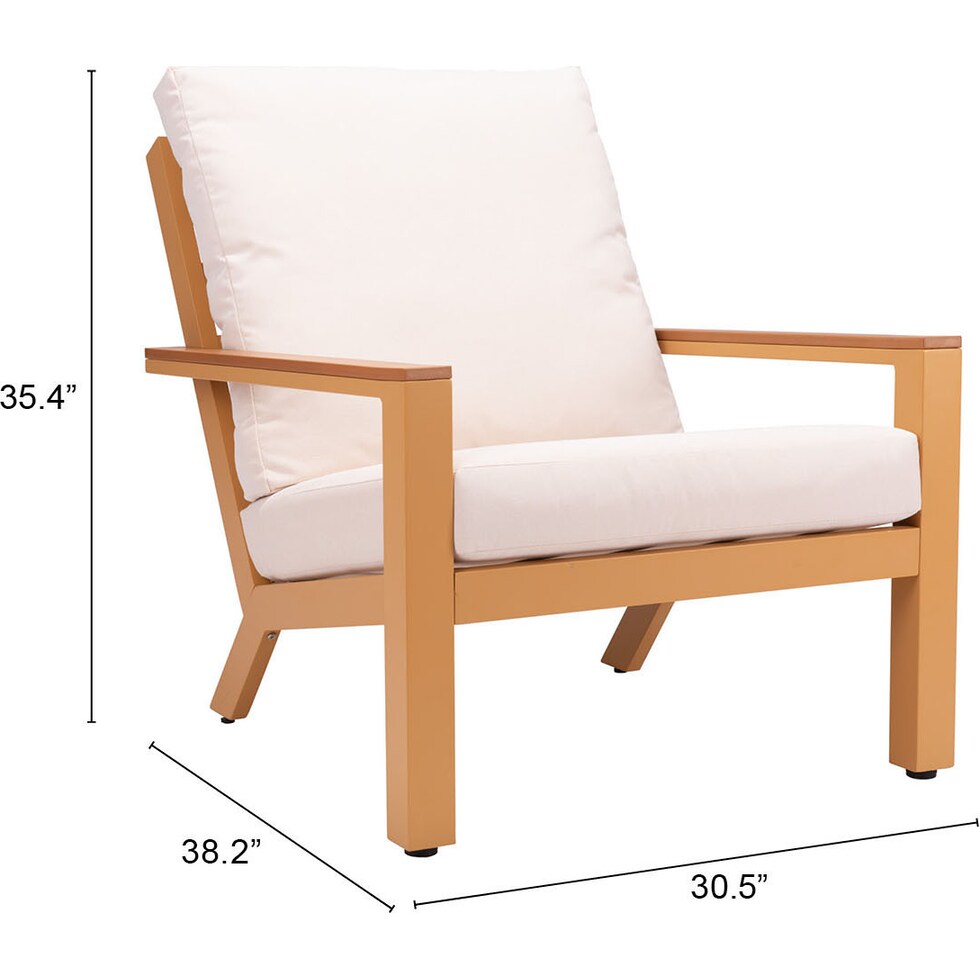 venice tan cream outdoor chair   