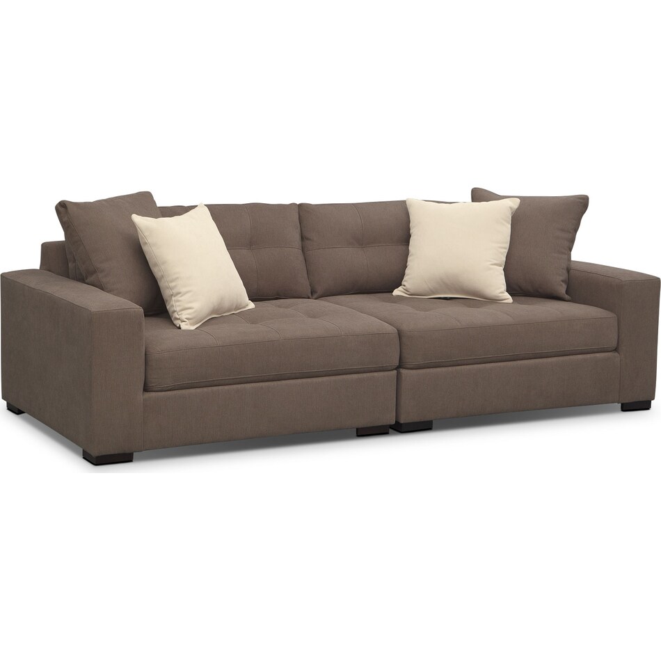 venti mocha dark brown sofa   