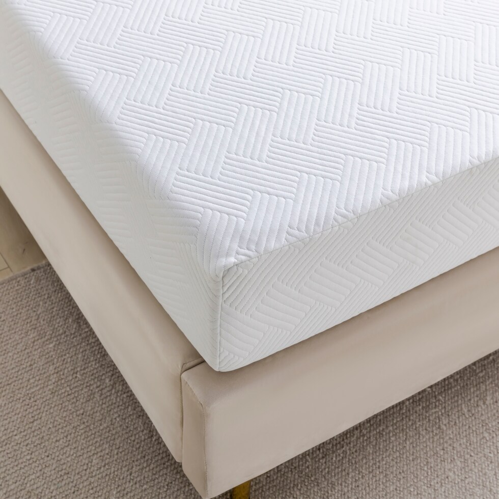 ventilated copper gel aerofusion memory foam white twin mattress   