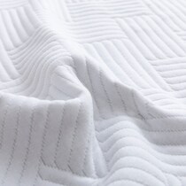 ventilated copper gel aerofusion memory foam white twin mattress   