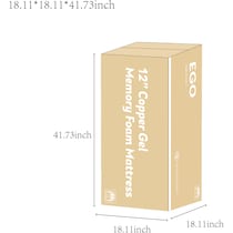 ventilated copper gel aerofusion dimension schematic   