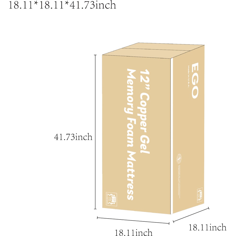 ventilated copper gel aerofusion dimension schematic   