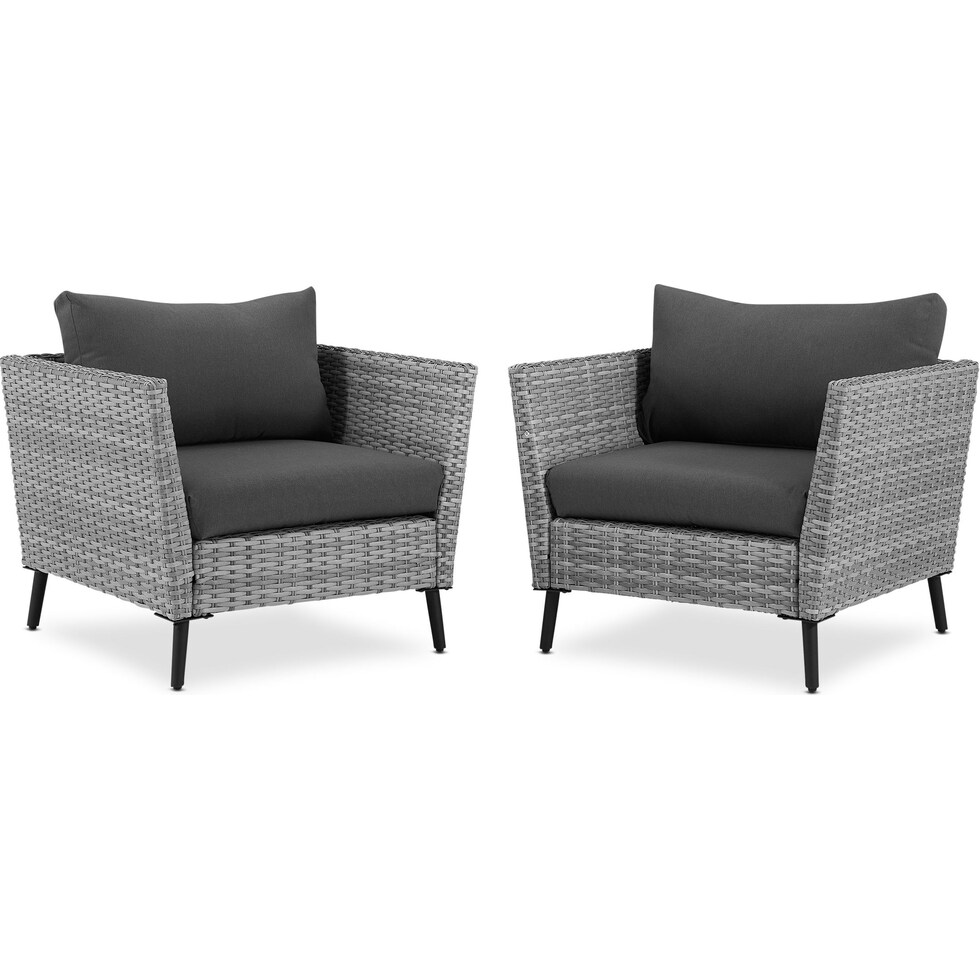 ventura gray outdoor chair   